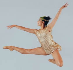 Ballerina jumping