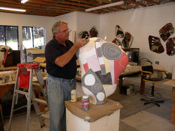 Michael Gustavson sculpting