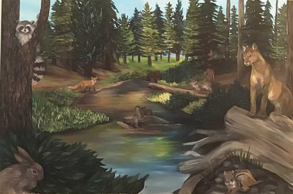 Painting of river by Maura Purcell