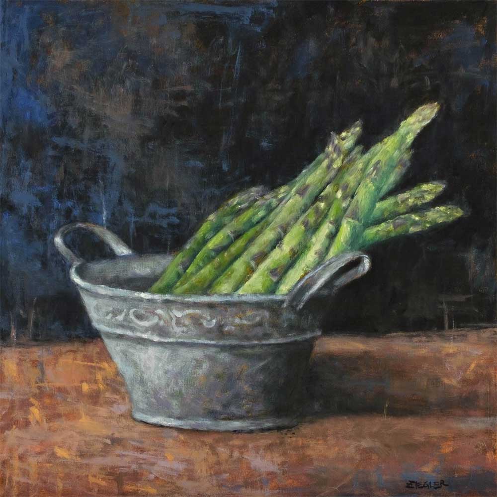 Painting of asparagus
